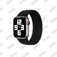 Плетёный монобраслет Apple Watch Series "M" 42mm/44mm (черный) 1:1
