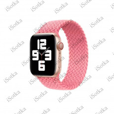 Плетёный монобраслет Apple Watch Series "M" 42mm/44mm (розовый)