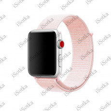 Ремешок Apple Watch Series 42mm/44mm Nylon (жемчужно розовый)