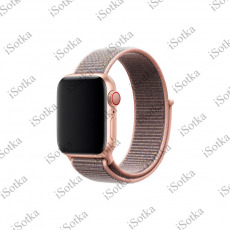 Ремешок Apple Watch Series 42mm/44mm/45mm/49mm Nylon (розовый песок)
