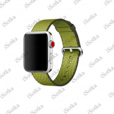 Ремешок Apple Watch Series 42mm/44mm/45mm/49mm Nylon (темный оливковый)