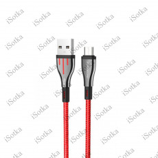 Дата кабель Borofone BU23 USB TYPE-C 3A 1.2m (красный)