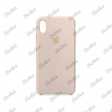 Чехол Apple iPhone XR Leather Case (бежевый)