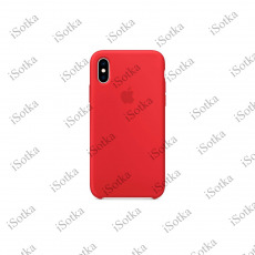 Чехол Apple iPhone Xs Max Leather Case (красный)