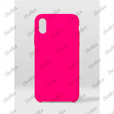 Чехол Apple iPhone X / Xs Leather Case (розовый)