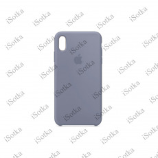 Чехол Apple iPhone Xs Max Leather Case (серый)