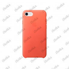Чехол Apple iPhone 7 / 8 / SE (2020) Leather Case (коралловый)