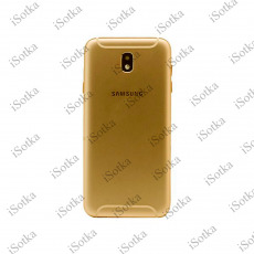 Задняя крышка для Samsung SM-J730F Galaxy A7 (2017) (золотой) (оригинал Б/У)