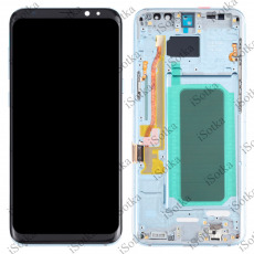 Дисплей для Samsung SM-G955F Galaxy S8 Plus в рамке + тачскрин (голубой) (оригинал LCD)