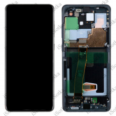 Дисплей для Samsung SM-G988F Galaxy S20 Ultra тачскрин в рамке черный OEM LCD