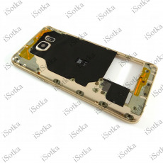 Средняя часть корпуса для Samsung N920 Galaxy Note 5 (золото) (оригинал Б/У)