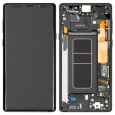 Дисплей для Samsung SM-N960F Galaxy Note 9 тачскрин в рамке черный OEM
