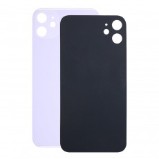 Задняя крышка для iPhone 11 (фиолетовый) (cтандартный вырез под камеру) (с лого)