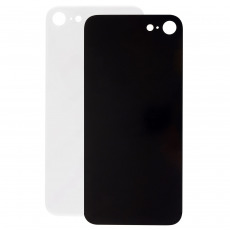 Задняя крышка для iPhone 8 белый (Ростест) (с лого)