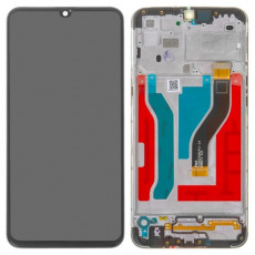 Дисплей для Samsung SM-A107F Galaxy A10s в рамке тачскрин черный OEM LCD
