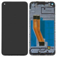 Дисплей для Samsung SM-A115F Galaxy A11 в рамке тачскрин черный OEM