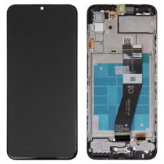 Дисплей для Samsung SM-A037F Galaxy A03s в рамке тачскрин черный OEM