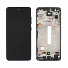 Дисплей для Samsun A528 Galaxy A52s 2021 в рамке+ тачскрин (черный) (оригинал 100% )