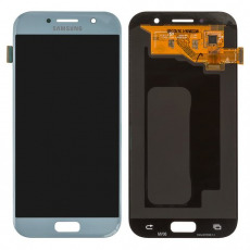 Дисплей для Samsung SM-A520F Galaxy A5 2017 тачскрин голубой OEM LCD