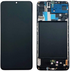 Дисплей для Samsung SM-A705F Galaxy A70 в рамке тачскрин черный OEM