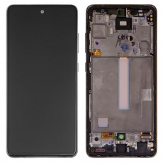 Дисплей для Samsung SM-A525F Galaxy A52 в рамке тачскрин черный OEM
