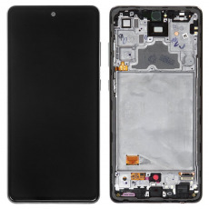 Дисплей для Samsung SM-A725F Galaxy A72 в рамке тачскрин черный OEM