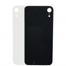Задняя крышка для Apple iPhone XR белый (Ростест) (cтандартный вырез под камеру) (с лого)