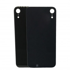 Задняя крышка для Apple iPhone XR черный (Ростест) (cтандартный вырез под камеру) (с лого)