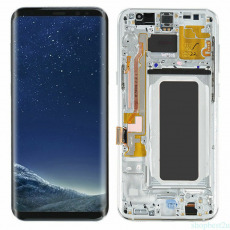 Дисплей для Samsung SM-G955F Galaxy S8 Plus в рамке + тачскрин (серебряный) (оригинал NEW)