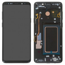 Дисплей для Samsung SM-G965F Galaxy S9 Plus тачскрин в рамке черный OEM