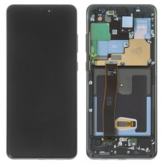 Дисплей для Samsung SM-G988F Galaxy S20 Ultra тачскрин в рамке черный OEM