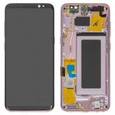 Дисплей для Samsung SM-G950F Galaxy S8 в рамке + тачскрин (розовый) (оригинал LCD)