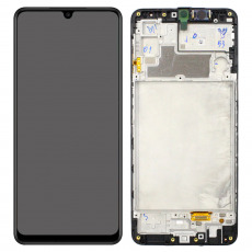 Дисплей для Samsung SM-M225F Galaxy M22 тачскрин в рамке черный OEM