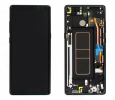 Дисплей для Samsung SM-N950F Galaxy Note 8 тачскрин в рамке черный OEM