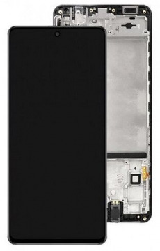 Дисплей для Samsung SM-M515F Galaxy M51 тачскрин в рамке черный OEM