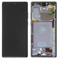 Дисплей для Samsung SM-N980 Galaxy Note 20 тачскрин в рамке черный OEM