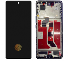 Дисплей для Huawei Honor 50 тачскрин с рамкой золотой OEM