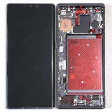 Дисплей для Huawei Honor Mate 30 Pro, LIO-AL00 тачскрин с рамкой черный OEM