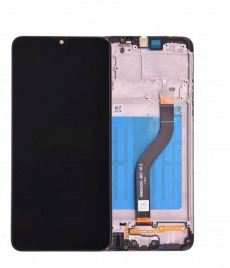 Дисплей для Samsung SM-A207F Galaxy A20S в рамке тачскрин черный OEM LCD