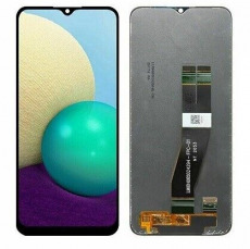 Дисплей для Samsung SM-A025F Galaxy A02s тачскрин черный OEM LCD