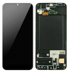 Дисплей для Samsung SM-A307F Galaxy A30S GH82-21190A в рамке тачскрин черный OEM