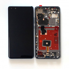 Дисплей для Huawei Honor P40 Pro, ELS-NX9 в рамке тачскрин серебро OEM