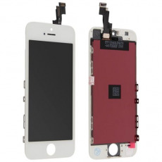 Дисплей для Apple iPhone 5 + тачскрин с рамкой белый (LCD оригинал/Замененное стекло)