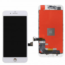 Дисплей для Apple iPhone 8 Plus + тачскрин с рамкой белый (LCD оригинал/Замененное стекло)