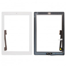 Тачскрин Apple iPad 3 + кнопка Home белый (A1416, A1430, A1403) (стекло оригинал)