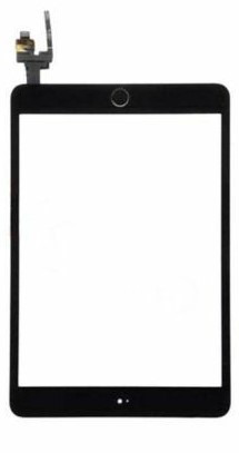 Тачскрин для Apple iPad mini 3 + кнопка Home (A1599 / A1600) (черный) (оригинал)