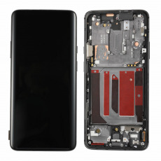 Дисплей для OnePlus 7 Pro в рамке тачскрин черный OEM