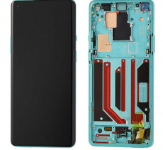 Дисплей для OnePlus 8 Pro в рамке тачскрин голубой OEM