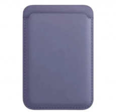 Кардхолдер для Apple iPhone 13 /13 Mini /13 Pro/13 Pro Max Leather Wallet MagSafe (фиолетовый)