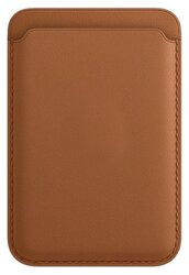 Кардхолдер для Apple iPhone 13 /13 Mini /13 Pro/13 Pro Max Leather Wallet MagSafe (коричневый)